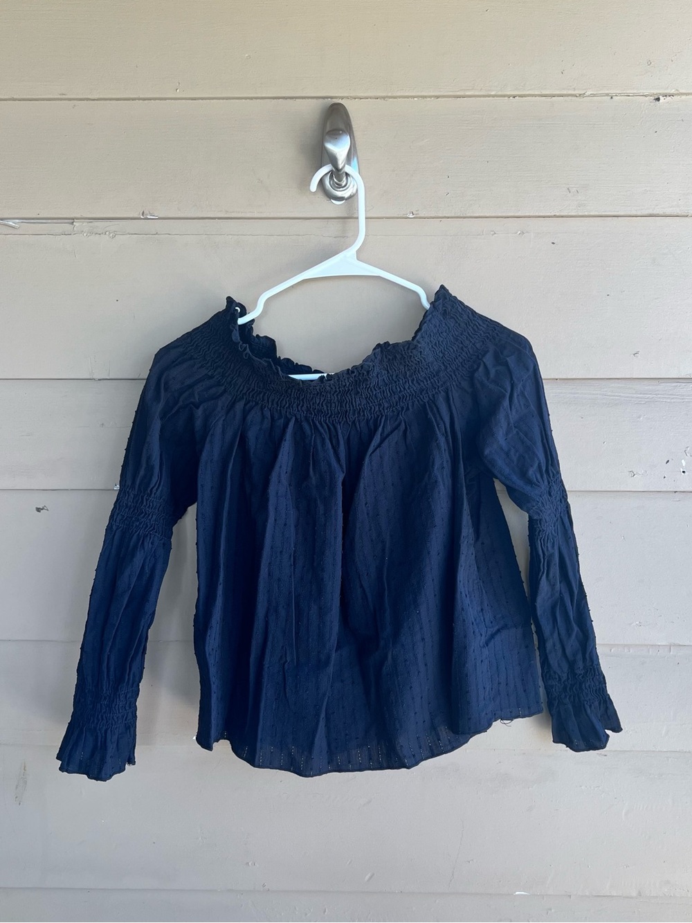 Melrose and Market Black Off the Shoulder Top Size M